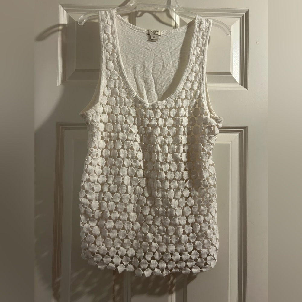 J.Crew embroidered tank top